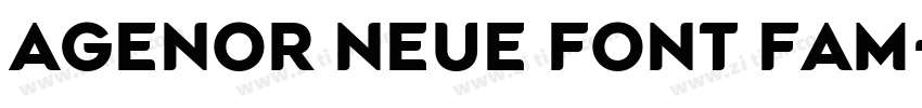 Agenor Neue Font Fam字体转换